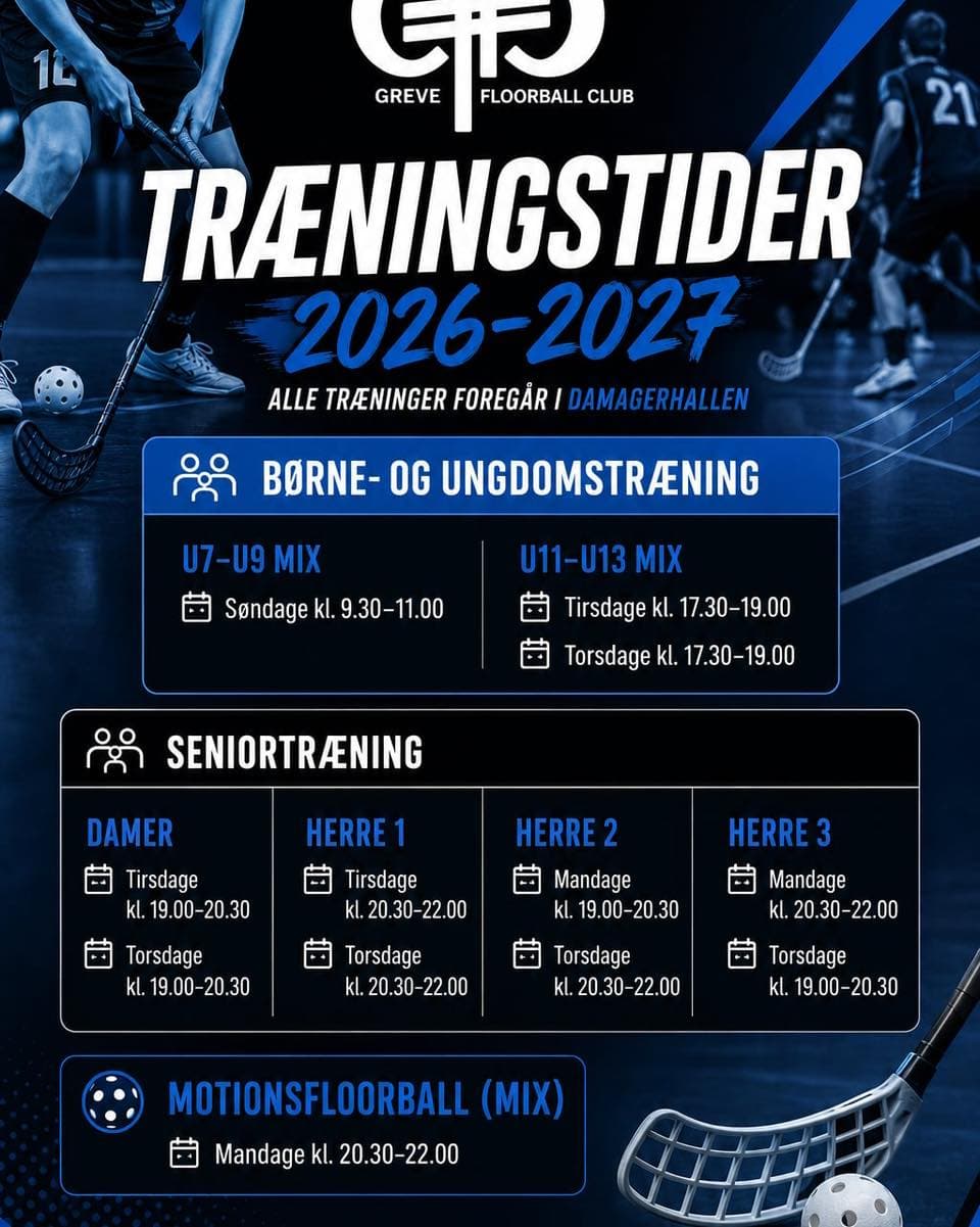 Instagram-opslag fra Greve Floorball Club