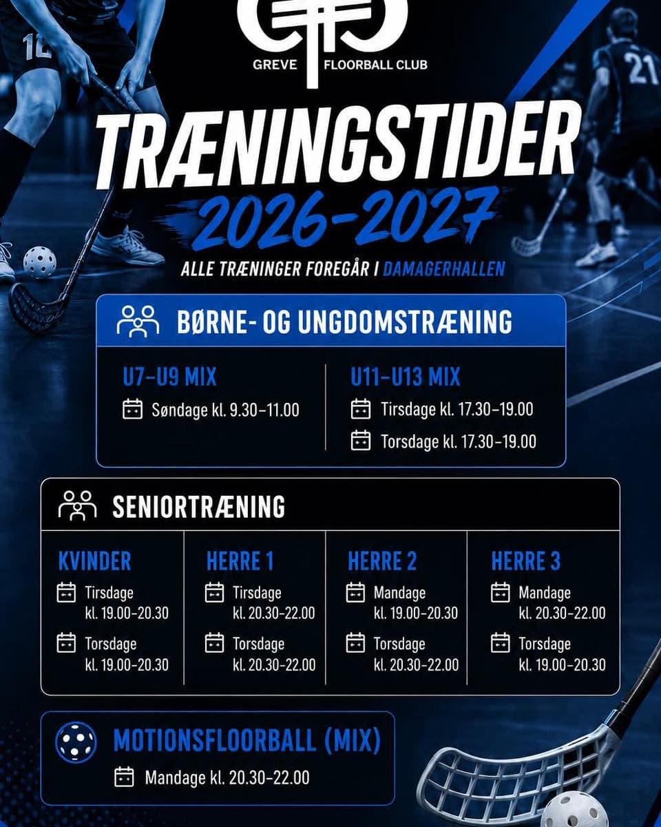 Instagram-opslag fra Greve Floorball Club